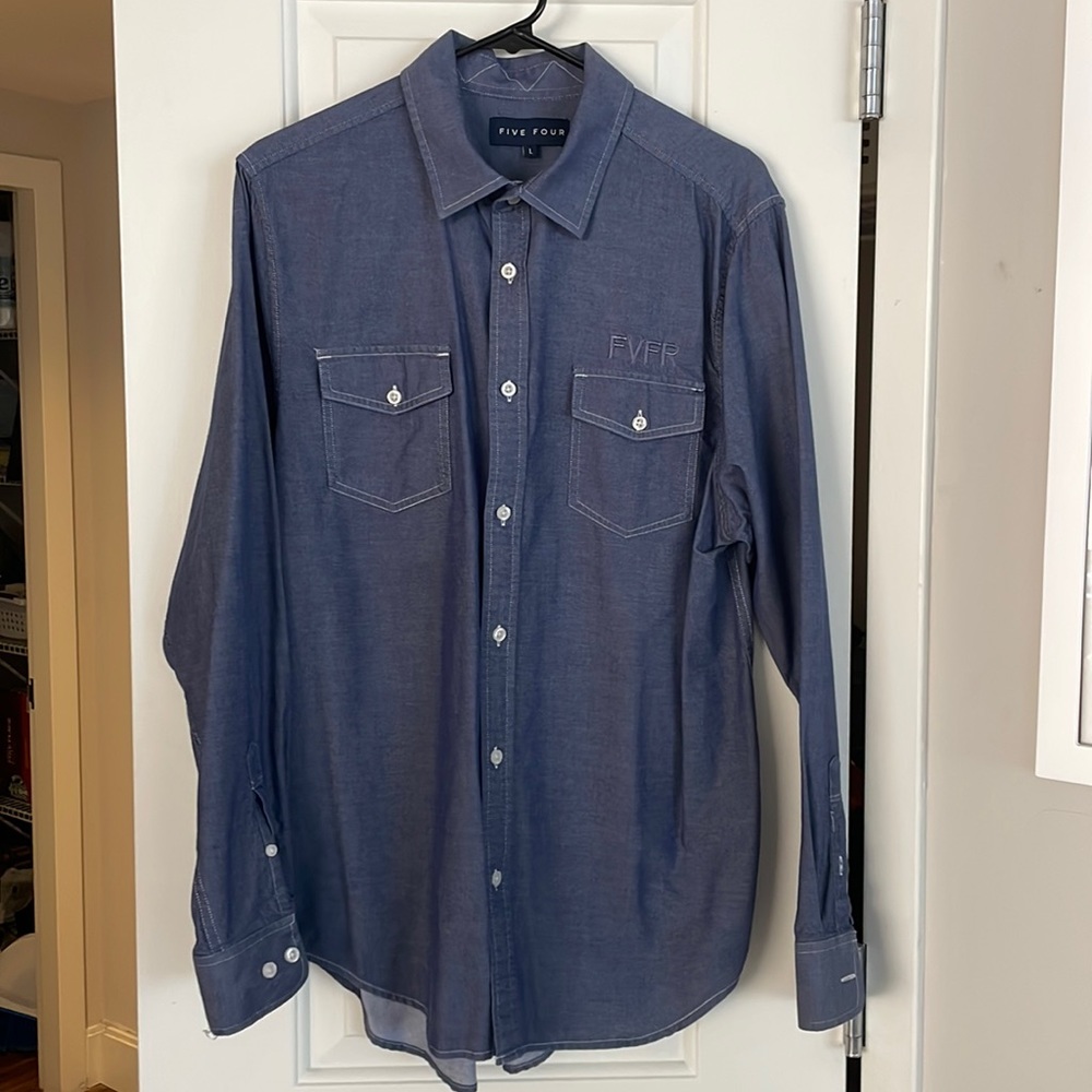 Five Four Denim Chambray Button Down - image 2